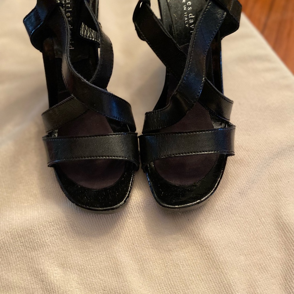 Charles David Black Highheel Sandles